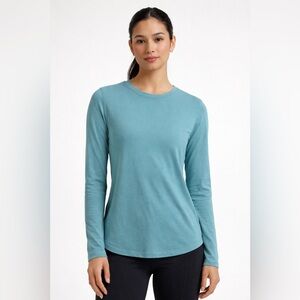 Lululemon Long Sleeve Athletic Top Teal Blue – Approx Size 8–10 (Medium)